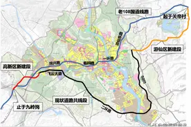 绵阳：国道108线城区过境段工程高新区段选线方案图片