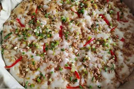 这个叫什么，披萨吗，饼吗，你见过吗图片
