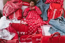 Supreme当睡衣，2000双球鞋值百万，这孩子才是土豪潮图片