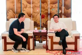 陈少荣会见新大陆（福建）公共服务有限公司总经理林龙图片