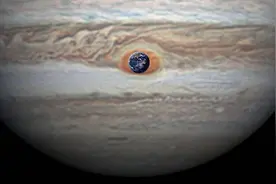 天文小科普：木星大红斑图片