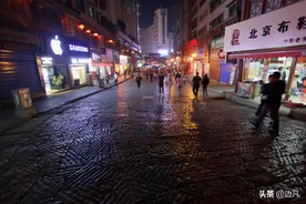 《贵州行》都匀石板古街夜色图片