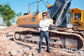陕西俊男靓女只选TA，约翰迪尔挖掘机助力高速公路建设图片