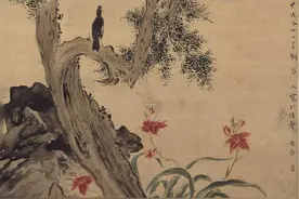 清代画家华岩工笔花鸟画5幅，山水画7幅图片