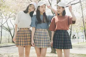 春天里女生穿什么裙子好看？经典的苏格兰格子短裙不要错过图片