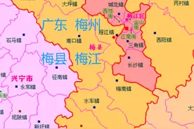 梅州梅县、梅江2区22镇的变迁：人口、工业、土地2021最新统计图片