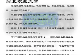 河北农业大学强势专业图片