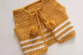 天冷了，教你给宝宝钩针背心，一天就能完成图片