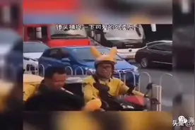 南宁外卖小哥头盔“卖萌”，交警：可爱有余安全不足图片
