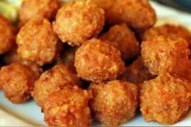 不管炸什么丸子，调馅时多加一勺它，保证膨松酥脆，好吃不油腻图片