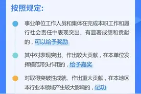 图解！事业单位人员怎样受到奖励？奖励有哪些“级别”？图片