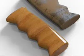 用SolidWorks画一个曲面把手，用扫描、放样、边界都行图片