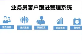 excel实现客户跟进管理系统表图片