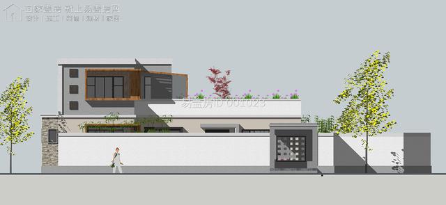 每日农村建房图集——甘肃15m×9.5m现代别墅