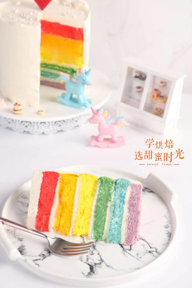 朋友圈都在po的“大师级”彩虹蛋糕,配方来了