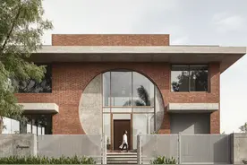 住宅设计 印度 红砖住宅图片