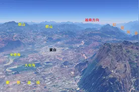云南省八大民族自治州简易地形图：大理，西双版纳，文山，芒市等图片