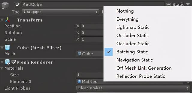游戏图形批量渲染及优化：Unity静态合批技术