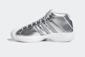Adidas Pro Model 2G 金属银配色：贝壳头设计、bounce缓震加持图片