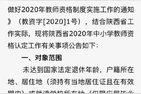 陕西省2020年中小学教师资格认定公告图片