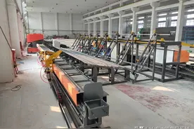 数控钢筋剪切弯曲联动生产线工作步骤图片