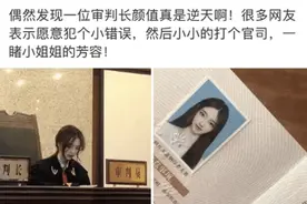 为了一睹美女审判长的芳容，你愿意犯点小错吗？网友评论太真诚了图片