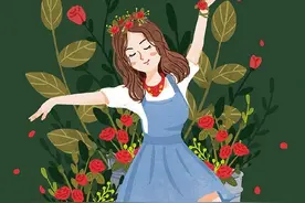插画师：桔子PIANG  一组小清新风格插画作品图片