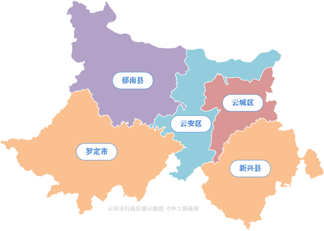 广东21个地级市行政区划图（2021）