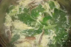 老嘉兴美食——儿时记忆，肉糜鸡蛋小白菜汤图片