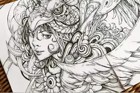 插画欣赏|针管笔中的黑白世界图片