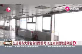 江苏发布大雾红色预警信号，长江南京段轮渡停航视频封面