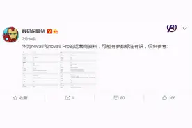 华为nova8系列硬件参数曝光，后置6400万高清四摄图片