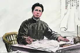 1917年毛主席湘江游吟，可惜佚失剩两句好诗，录入《毛主席诗词》图片