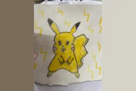 学生画的皮卡丘 真 恐怖图片图片