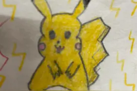 学生画的皮卡丘 真 恐怖图片图片