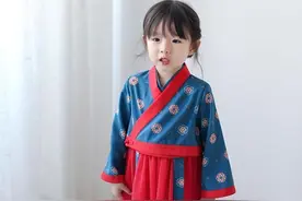 儿童汉服，今天都是古风萌萌哒的小可爱，最后一套萌化了图片