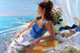 阳光和熙的日子里| 青春靓丽少女专题油画欣赏图片