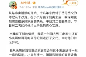 林生斌发文回应：岳父岳母设计害我，我没出轨，女儿是底线图片