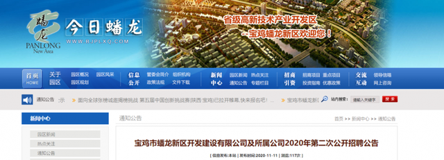 宝鸡网站建设正规公司（公开招聘蟠龙新区开发建设有限公司及所属公司招人啦）