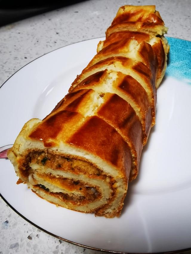 虎皮海苔肉松蛋糕卷