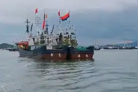 随记：中国第一渔村，开船了，扬帆而去，满载而归！图片