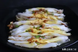 爱吃肠粉不用买，家里有盘子就能做出来，肠粉透亮筋道，不会断裂图片