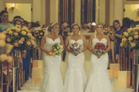 三胞胎兄弟娶三胞胎姐妹，婚礼现场成“连连看”，难辨认看花眼图片