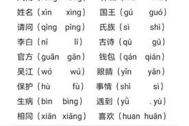 语文一年级下册1-4单元选择正确的读音图片