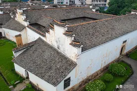 航拍视角让这座清代风格的民居建筑，别有一番味道图片