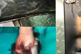 越南一学生在用手机上网课时，手机突然爆炸，学生被炸死图片