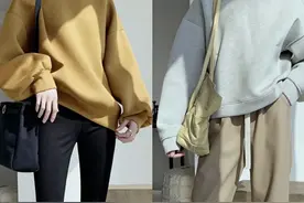 百搭单品之一“卫衣”，简约时尚减龄，多种搭配方式学起来图片