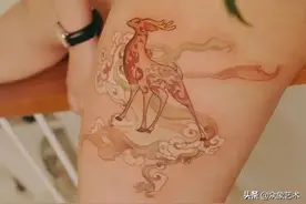 她把敦煌纹在身上，美哭了！图片