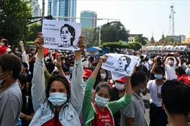 缅甸变天后，华人在缅甸被当地人袭击，到底是谁在煽动反华情绪？图片