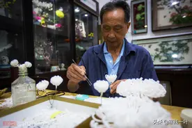 江苏扬州通草花，传承350多年的非遗文化，免费收徒却无人愿学图片